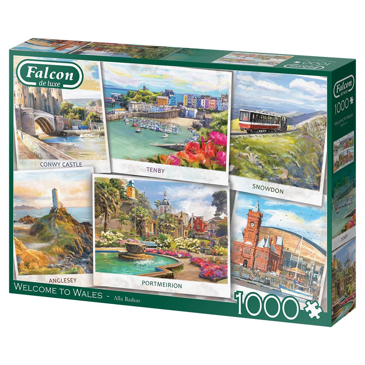 Falcon 11341 Alla Badsar Willkommen in Wales 1000 Teile Puzzle
