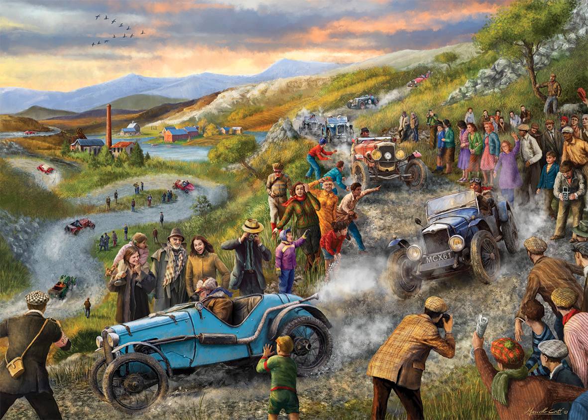 Marcello Corti Oldtimer-Rallye 1000 Teile Puzzle