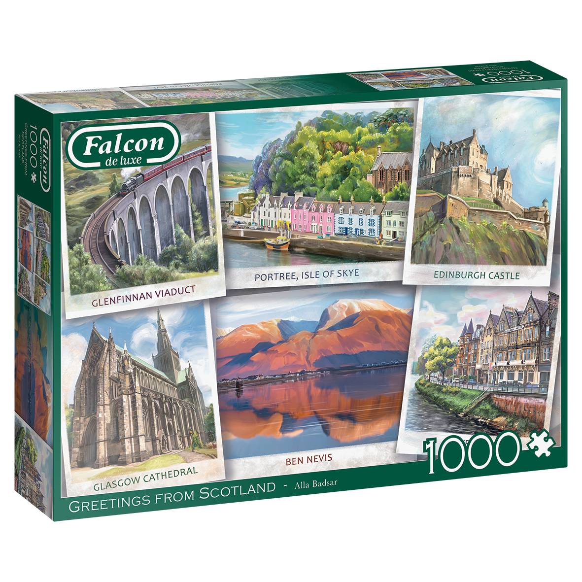 Falcon 11325 Alla Badsar Grüße aus Schottland 1000 Teile Puzzle