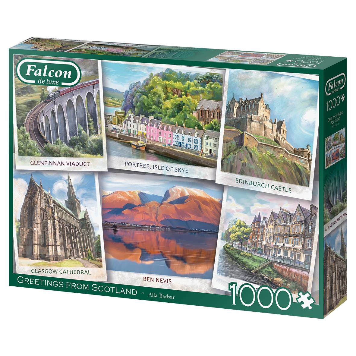 Falcon 11325 Alla Badsar Grüße aus Schottland 1000 Teile Puzzle