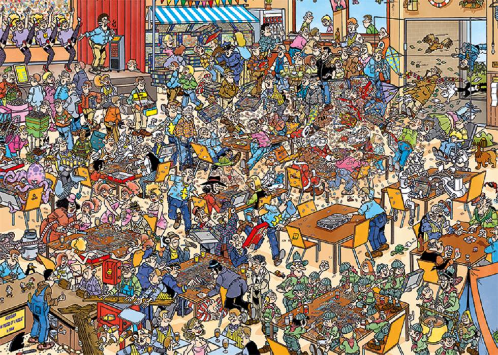 Jan van Haasteren Nationale Puzzle-Meisterschaften 1000 Teile Puzzle