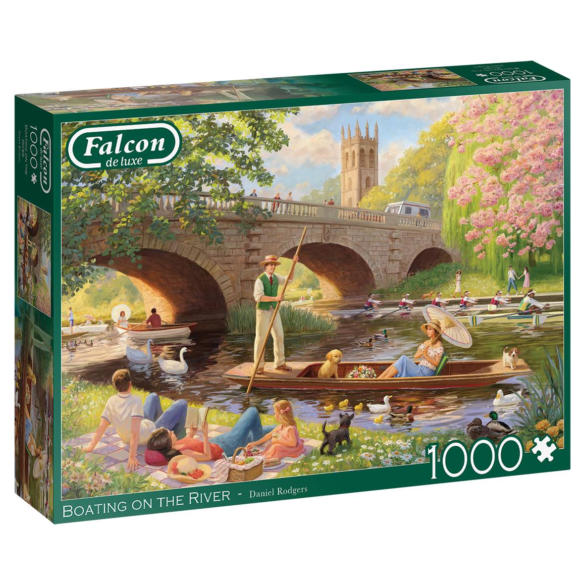 Falcon 11348 Daniel Rodgers Bootfahren auf dem Fluss 1000 Teile Puzzle
