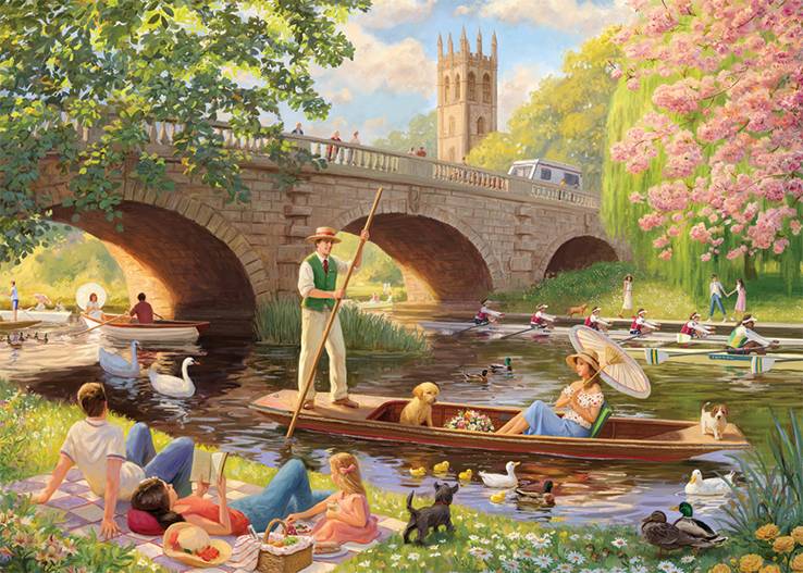 Falcon 11348 Daniel Rodgers Bootfahren auf dem Fluss 1000 Teile Puzzle