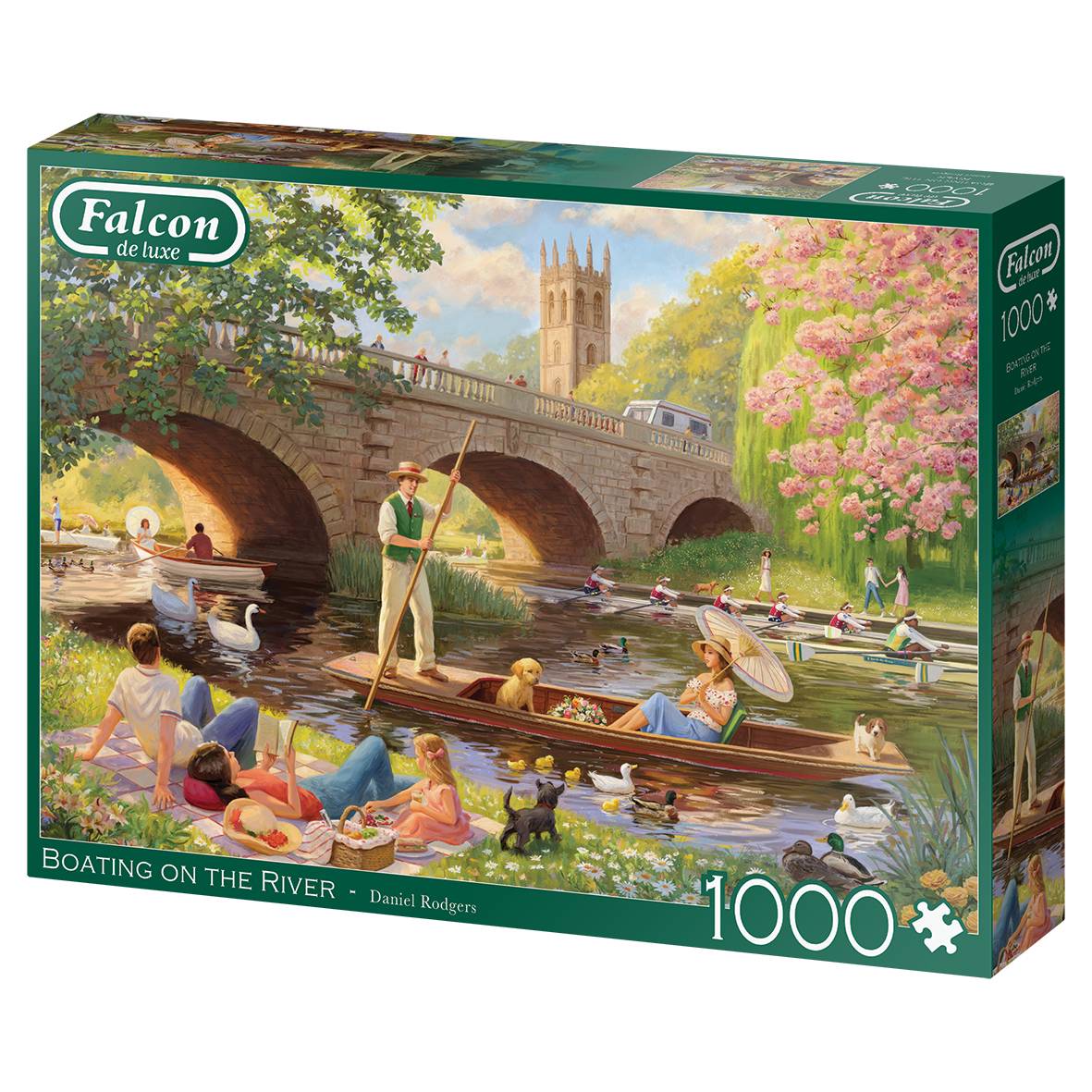 Falcon 11348 Daniel Rodgers Bootfahren auf dem Fluss 1000 Teile Puzzle