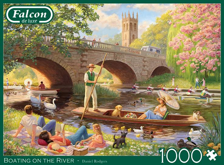 Falcon 11348 Daniel Rodgers Bootfahren auf dem Fluss 1000 Teile Puzzle