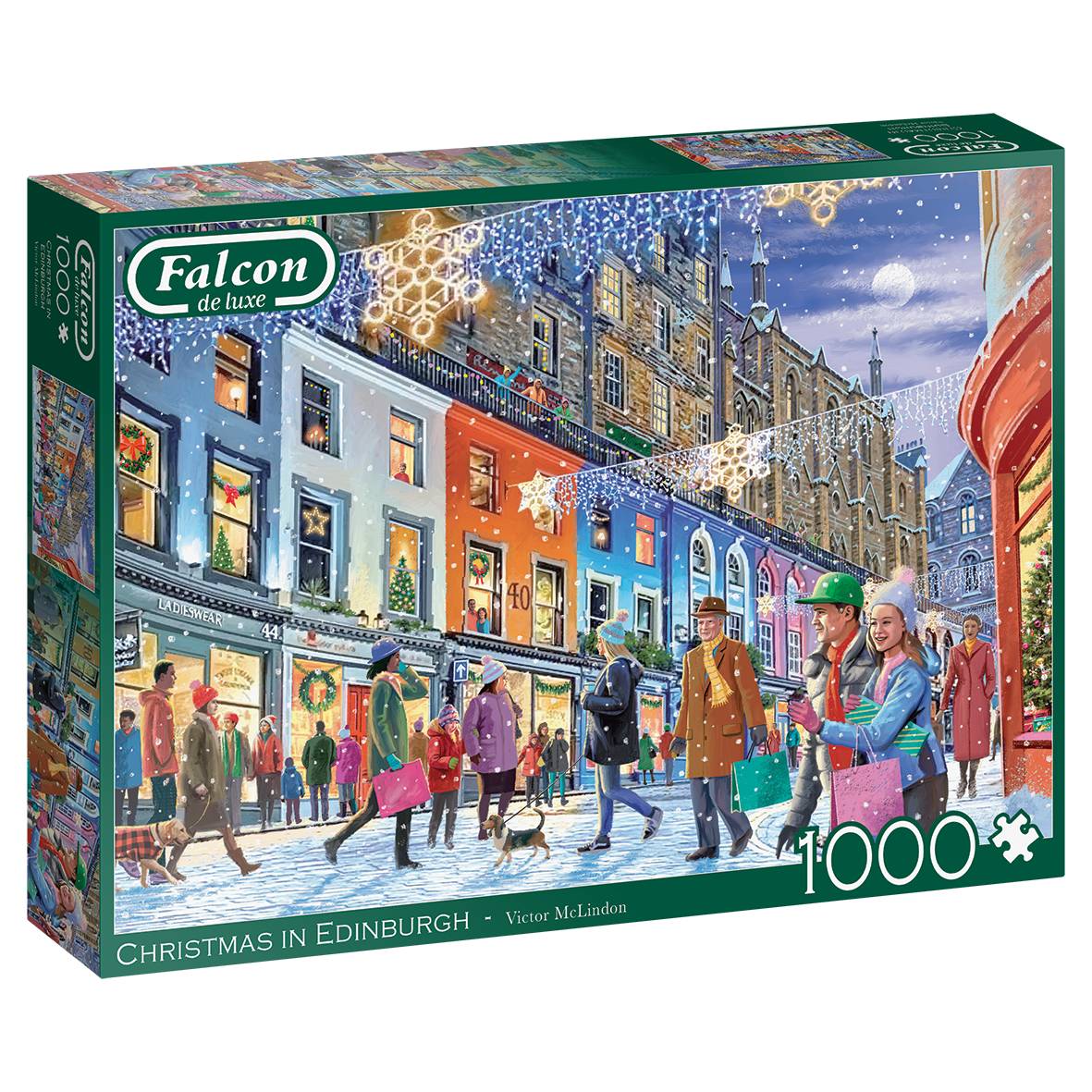Falcon 11353 Victor McLindon Weihnachten in Edinburgh 1000 Teile Puzzle