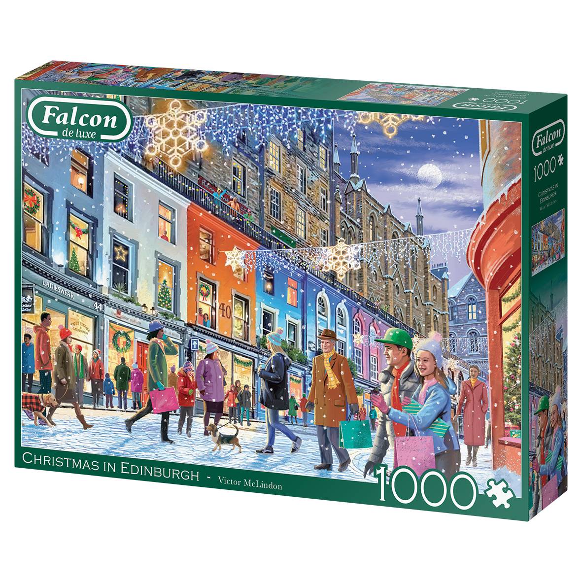 Falcon 11353 Victor McLindon Weihnachten in Edinburgh 1000 Teile Puzzle