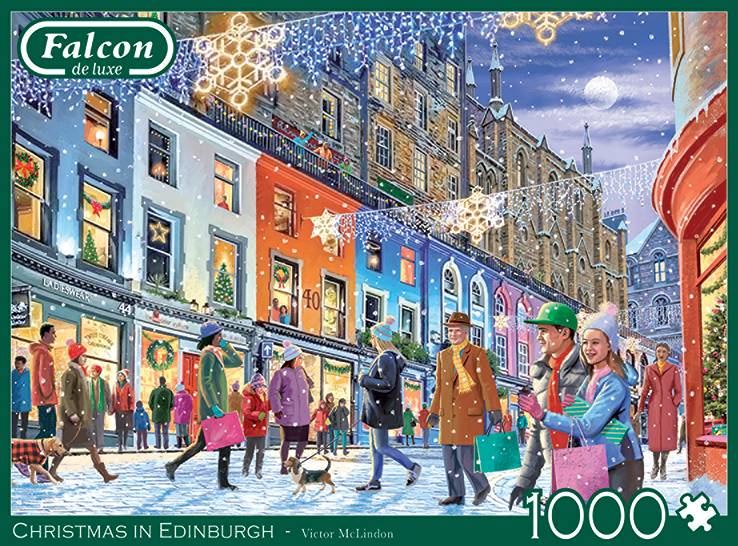 Falcon 11353 Victor McLindon Weihnachten in Edinburgh 1000 Teile Puzzle