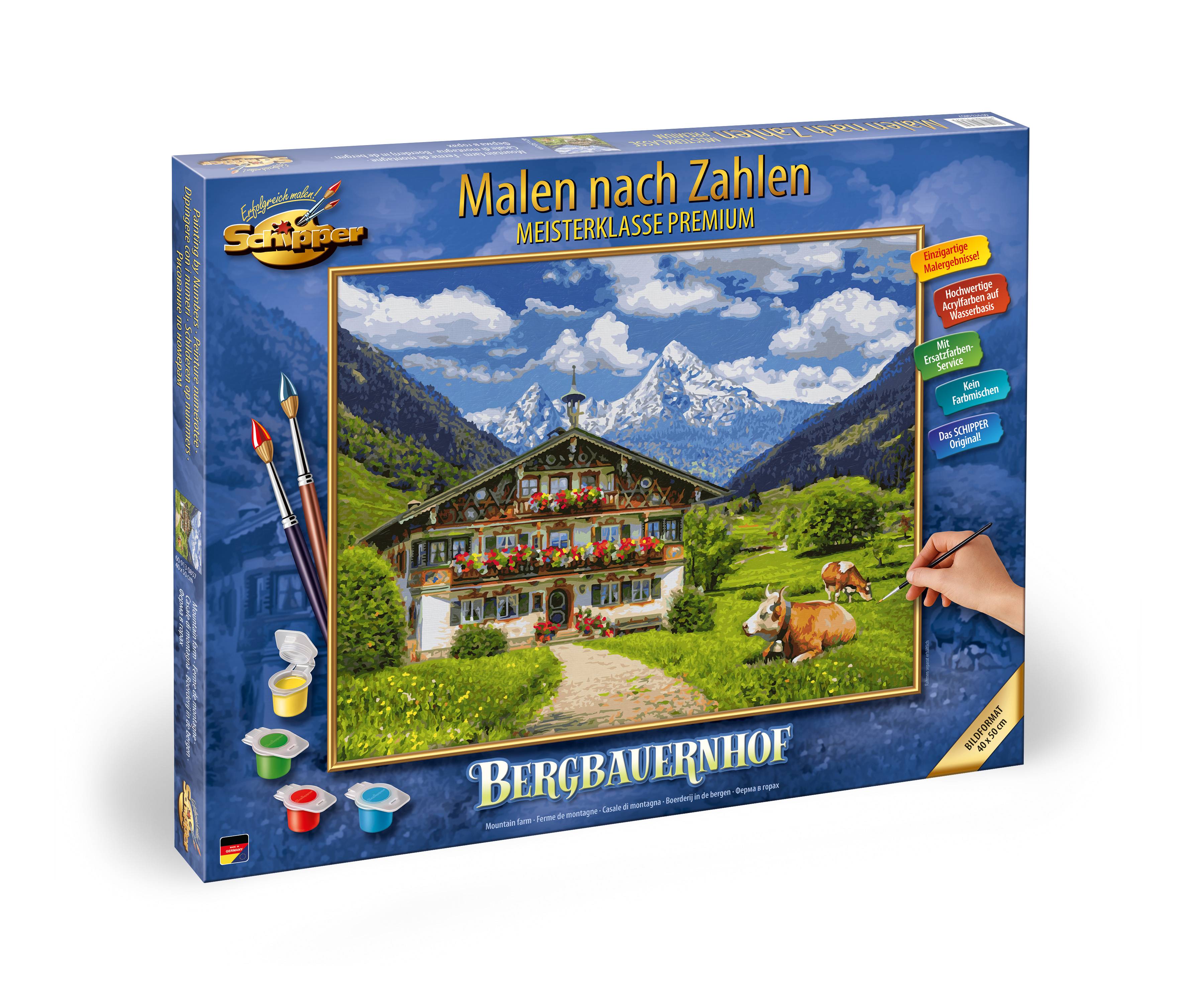 Schipper 609130857 Bergbauernhof 40x50cm Malen nach Zahlen