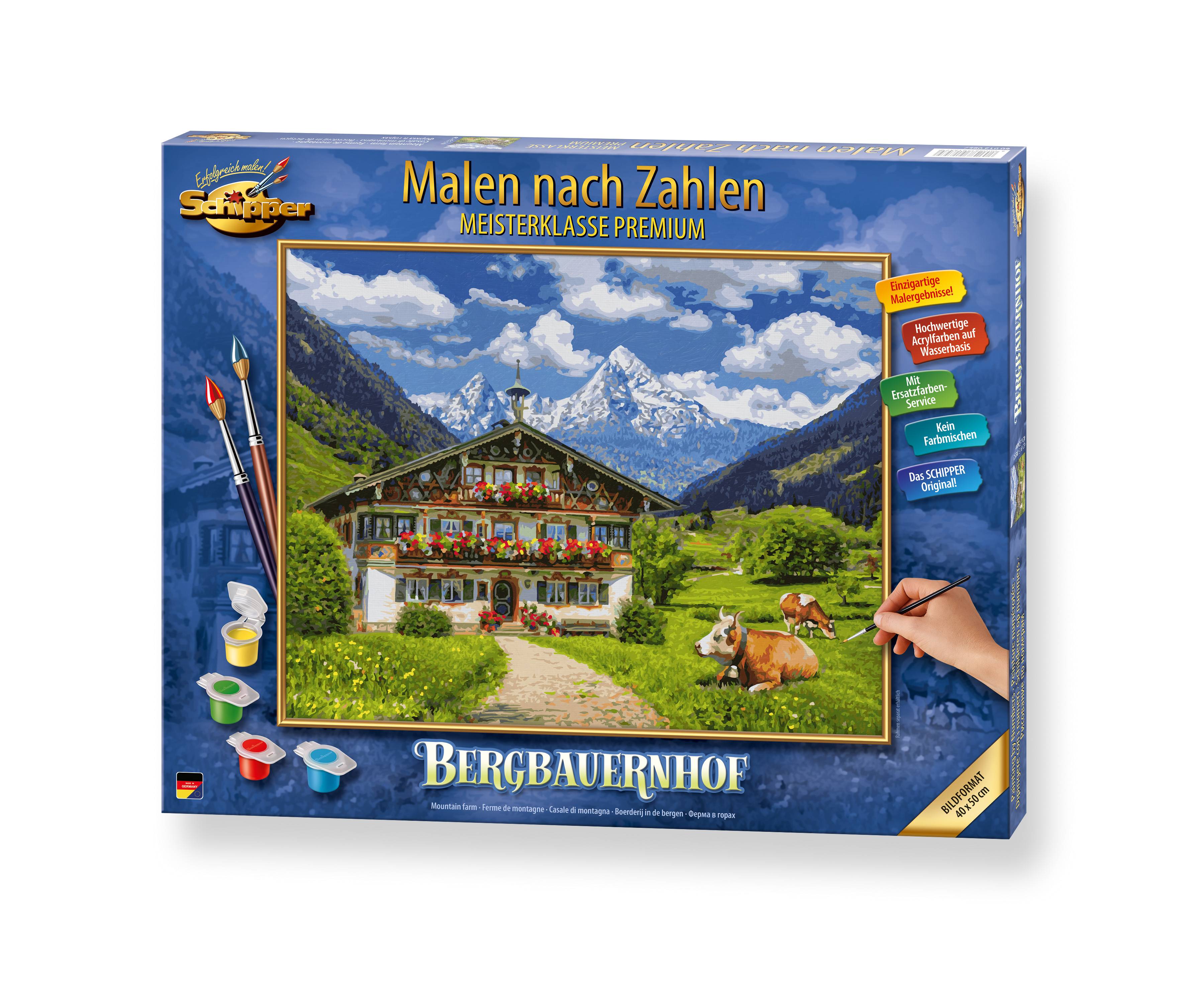 Schipper 609130857 Bergbauernhof 40x50cm Malen nach Zahlen