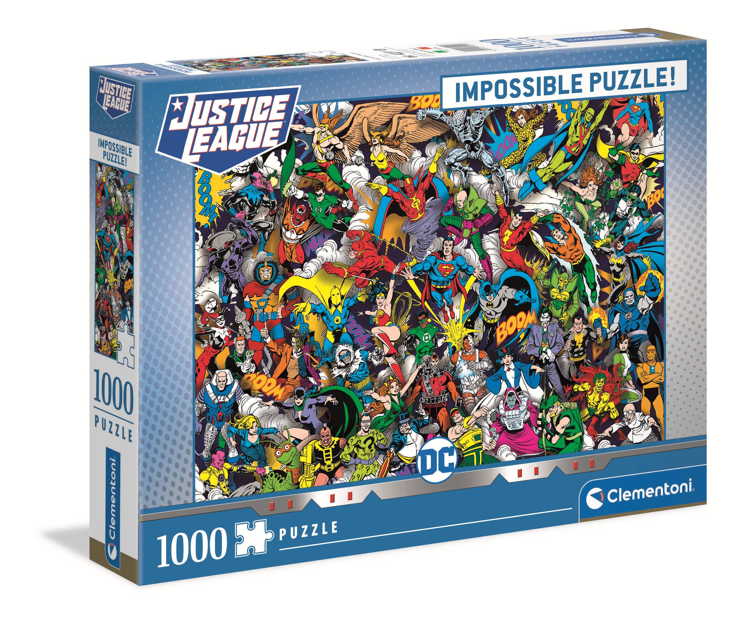 Clementoni 39599 DC Comics 1000 Teile Impossible Puzzle