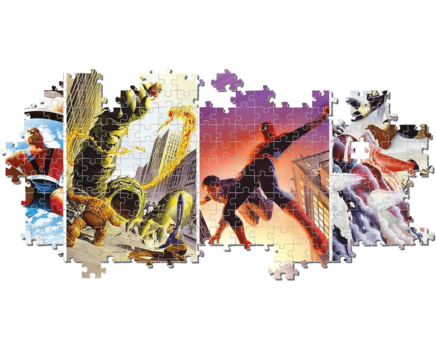 Clementoni 39611 - Panorama Puzzle - Marvel (1000 Teile) Superhelden Puzzel