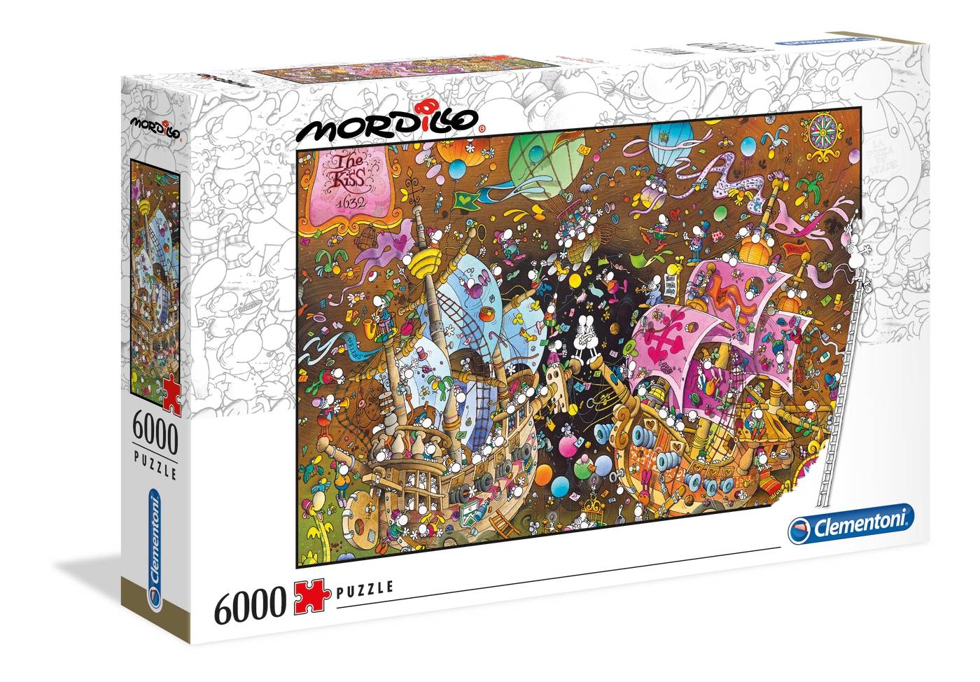 Clementoni 36527 Mordillo Der Kuss 6000 Teile Puzzle