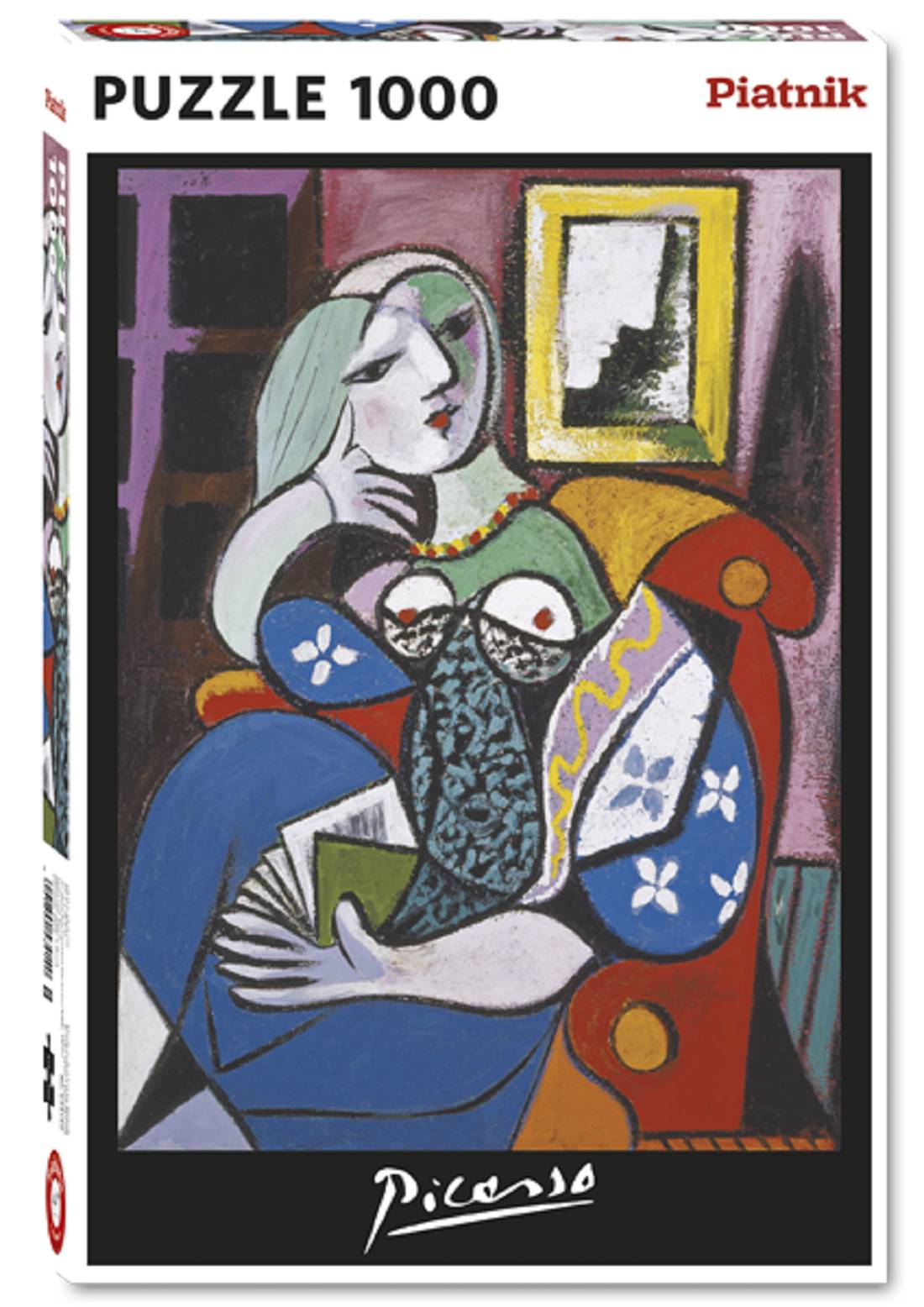 Piatnik 5341 Pablo Picasso Frau mit Buch 1000 Teile Puzzle