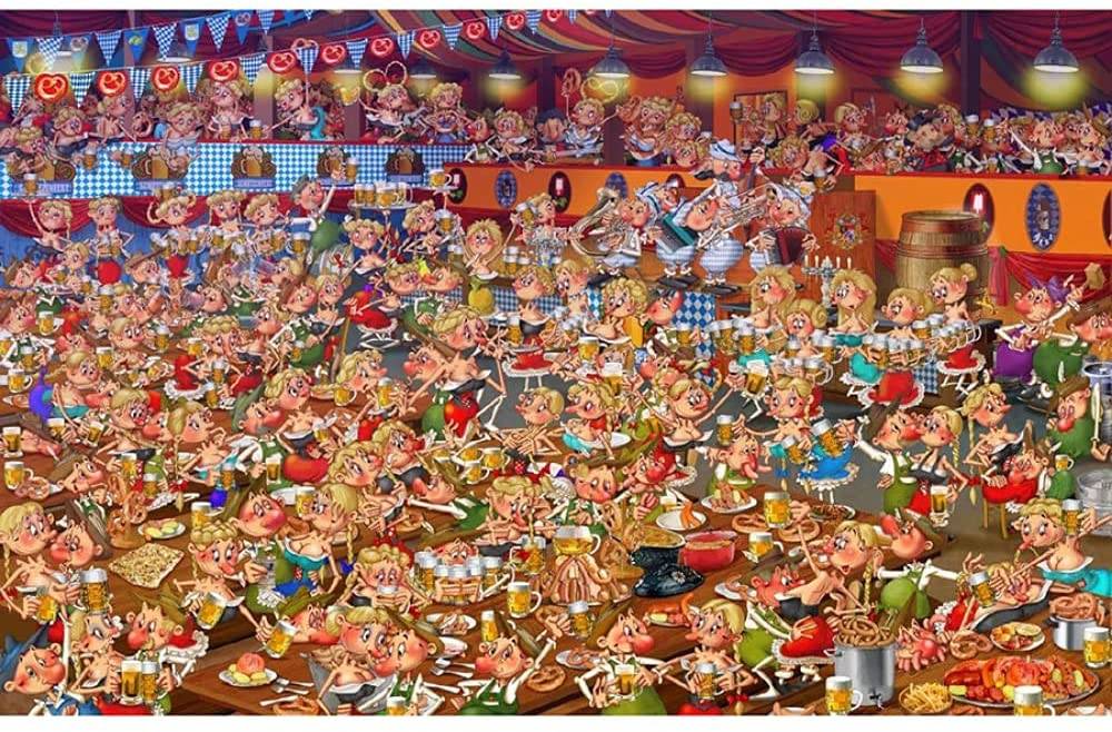 Piatnik 553349 Francois Ruyer Bayrisches Bierfest 1000 Teile Puzzle
