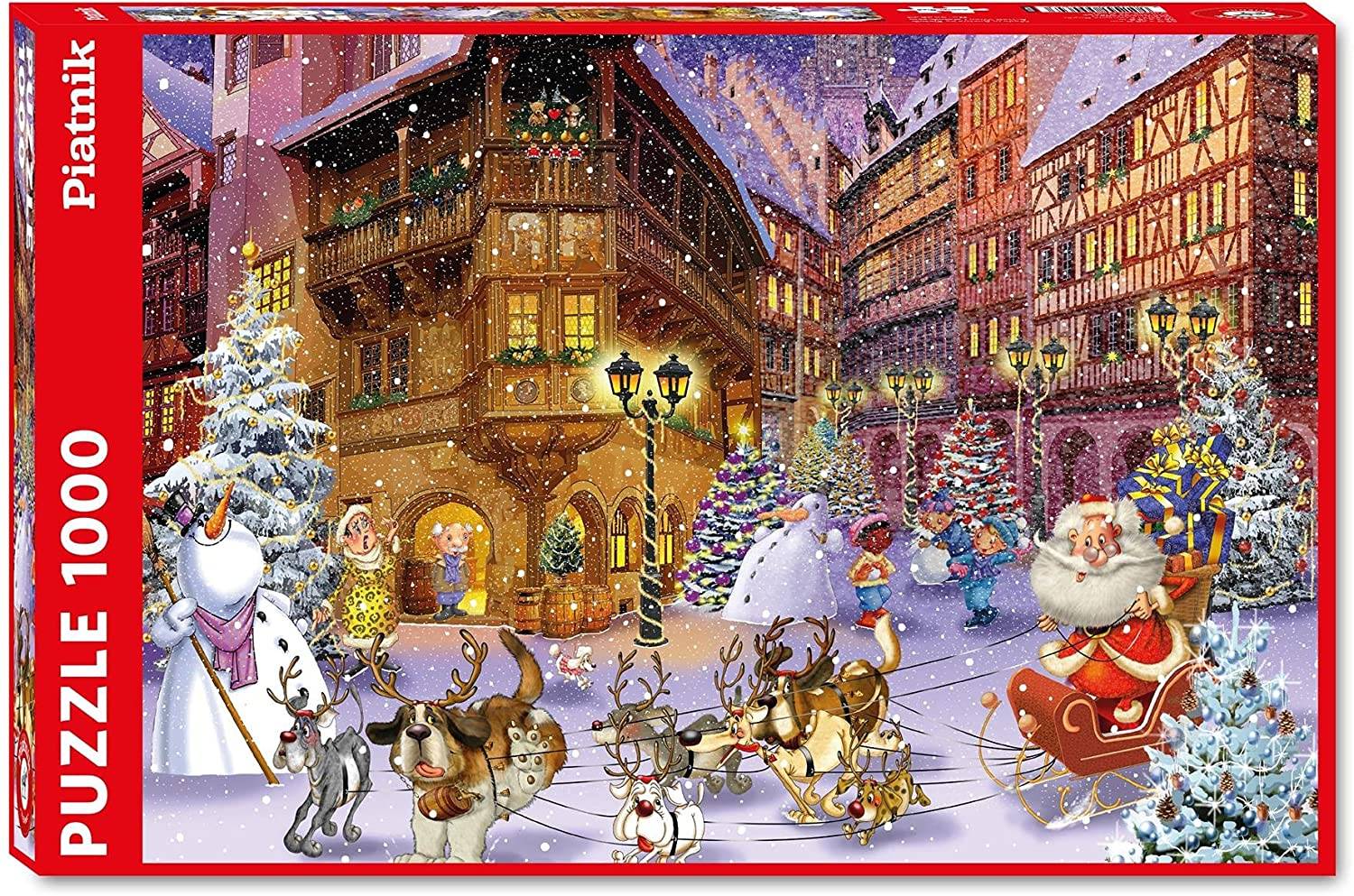 Piatnik 554643 Francois Ruyer Weihnachtsdorf 1000 Teile Puzzle