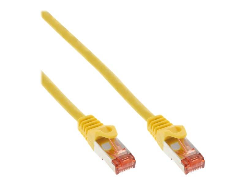 INLINE - Patchkabel - S/FTP (PiMf) - Cat.6 - 250MHz - PVC - CCA - gelb - 5m