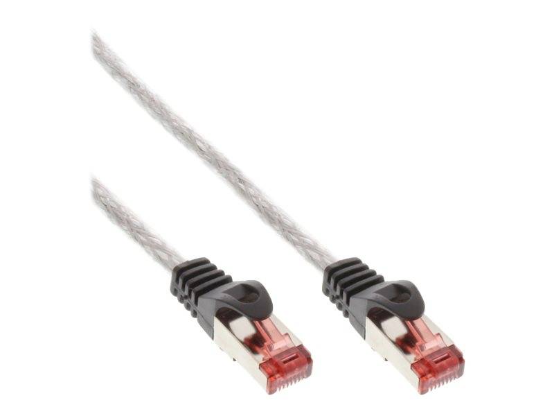 INLINE - Patchkabel - S/FTP (PiMf) - Cat.6 - 250MHz - PVC - Kupfer - transparent - 50m