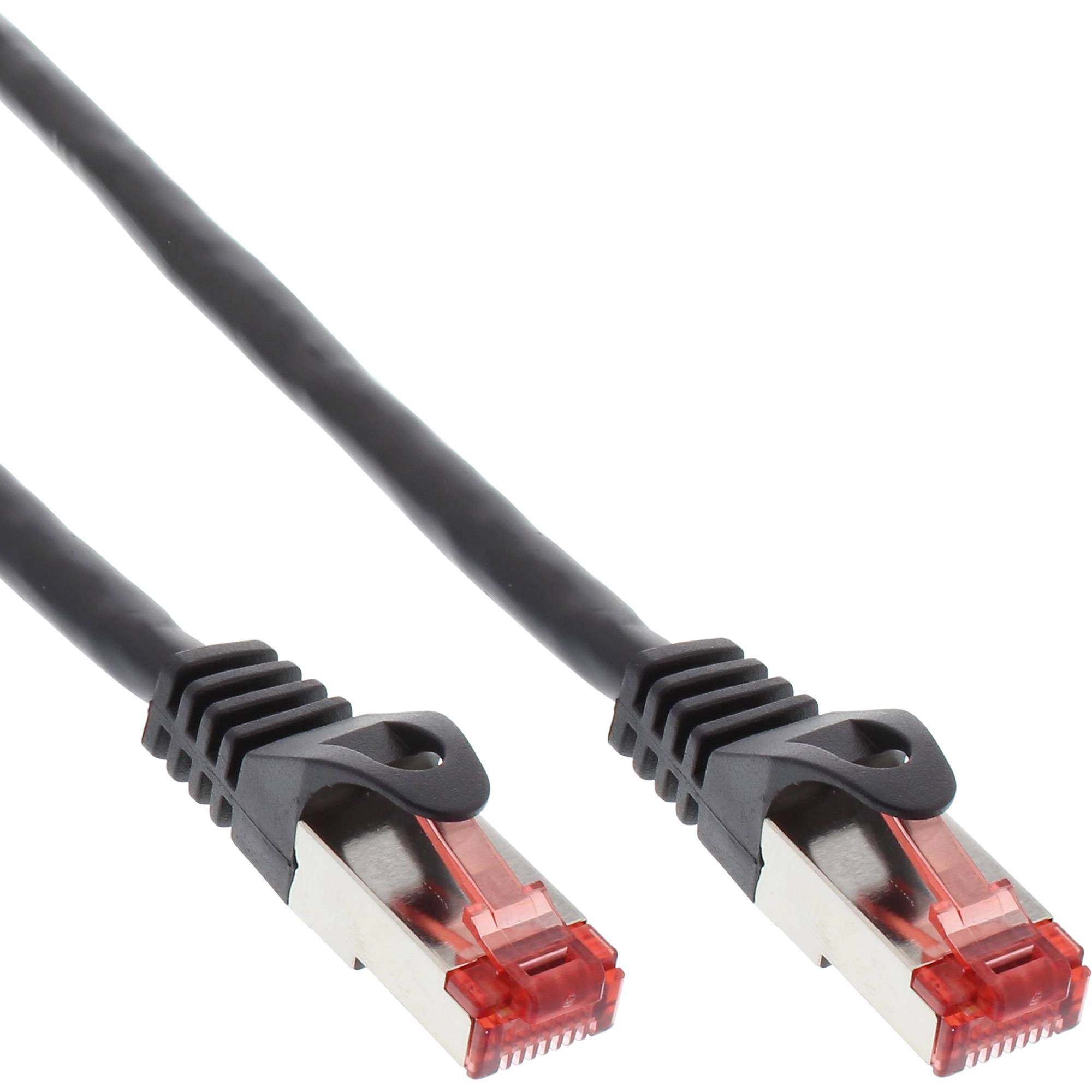 INLINE - Crossover Patchkabel - S/FTP - Cat.6 - schwarz - 0,5m