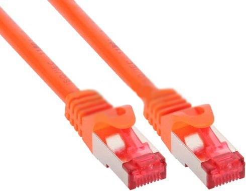 INLINE - Patchkabel - S/FTP (PiMf) - Cat.6 - 250MHz - PVC - Kupfer - orange - 5m