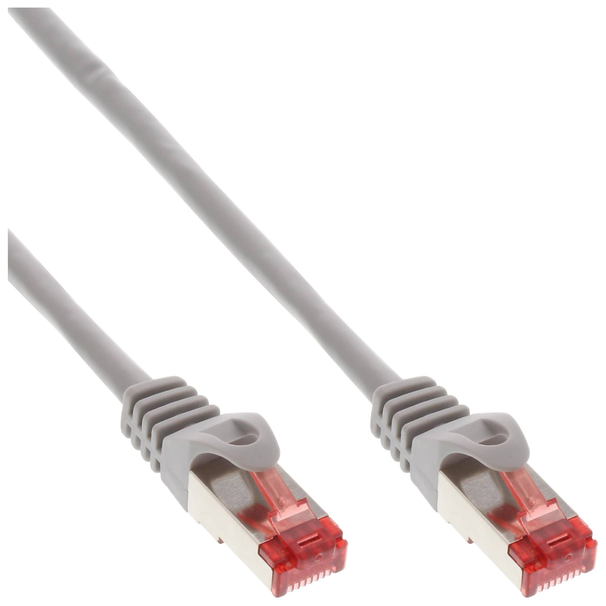 INLINE - Patchkabel - S/FTP (PiMf) - Cat.6 - 250MHz - PVC - CCA - grau - 10m