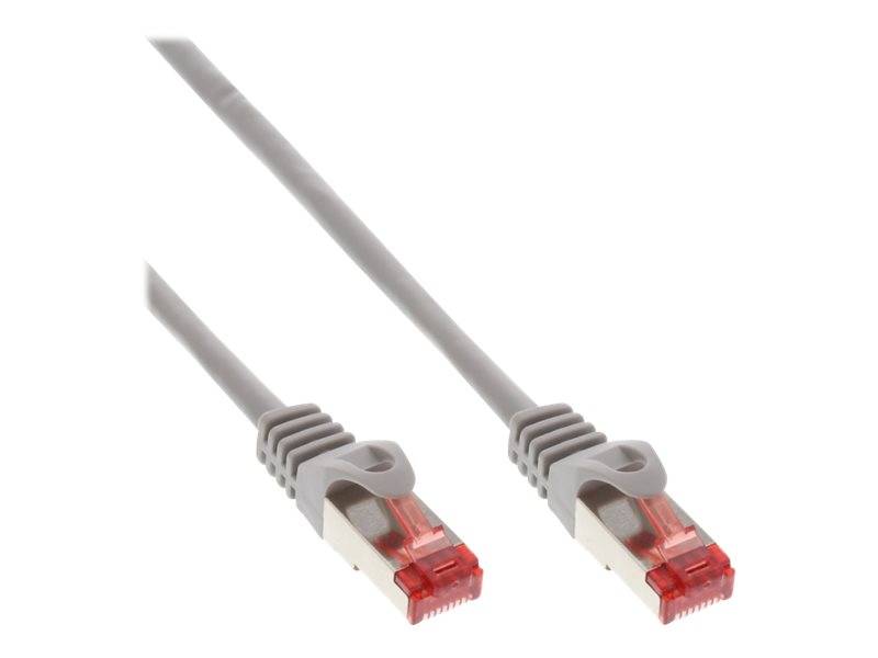 INLINE - Patchkabel - S/FTP (PiMf) - Cat.6 - 250MHz - PVC - Kupfer - grau - 0,5m