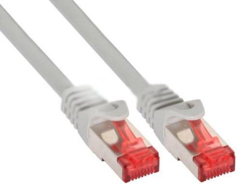INLINE - Patchkabel - S/FTP (PiMf) - Cat.6 - 250MHz - PVC - Kupfer - grau - 0,5m