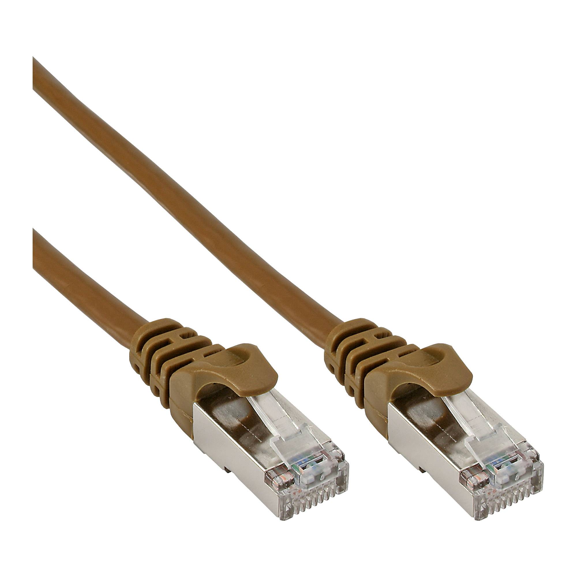 INLINE - Patchkabel - SF/UTP - Cat.5e - braun - 7,5m