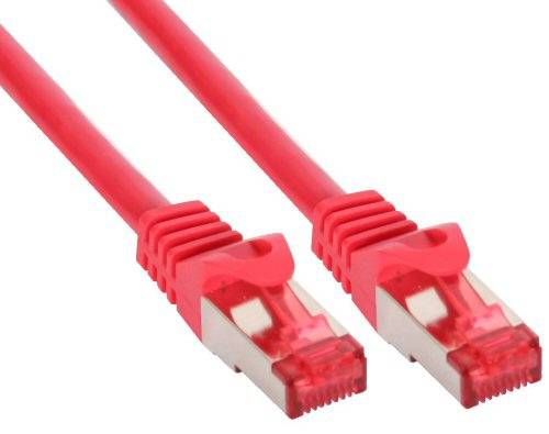 INLINE - Patchkabel - S/FTP (PiMf) - Cat.6 - 250MHz - PVC - Kupfer - rot - 10m