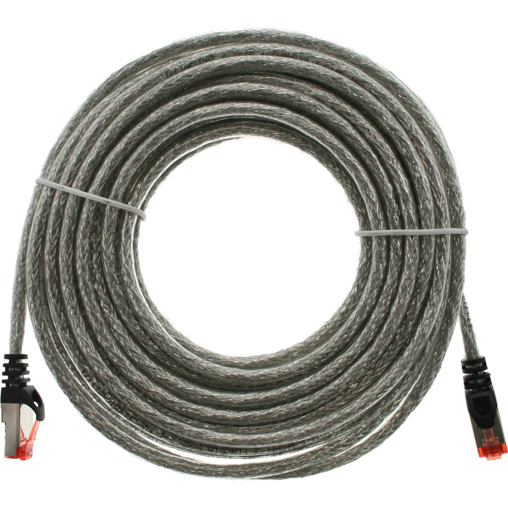 INLINE - Patchkabel - S/FTP (PiMf) - Cat.6 - 250MHz - PVC - Kupfer - transparent - 10m