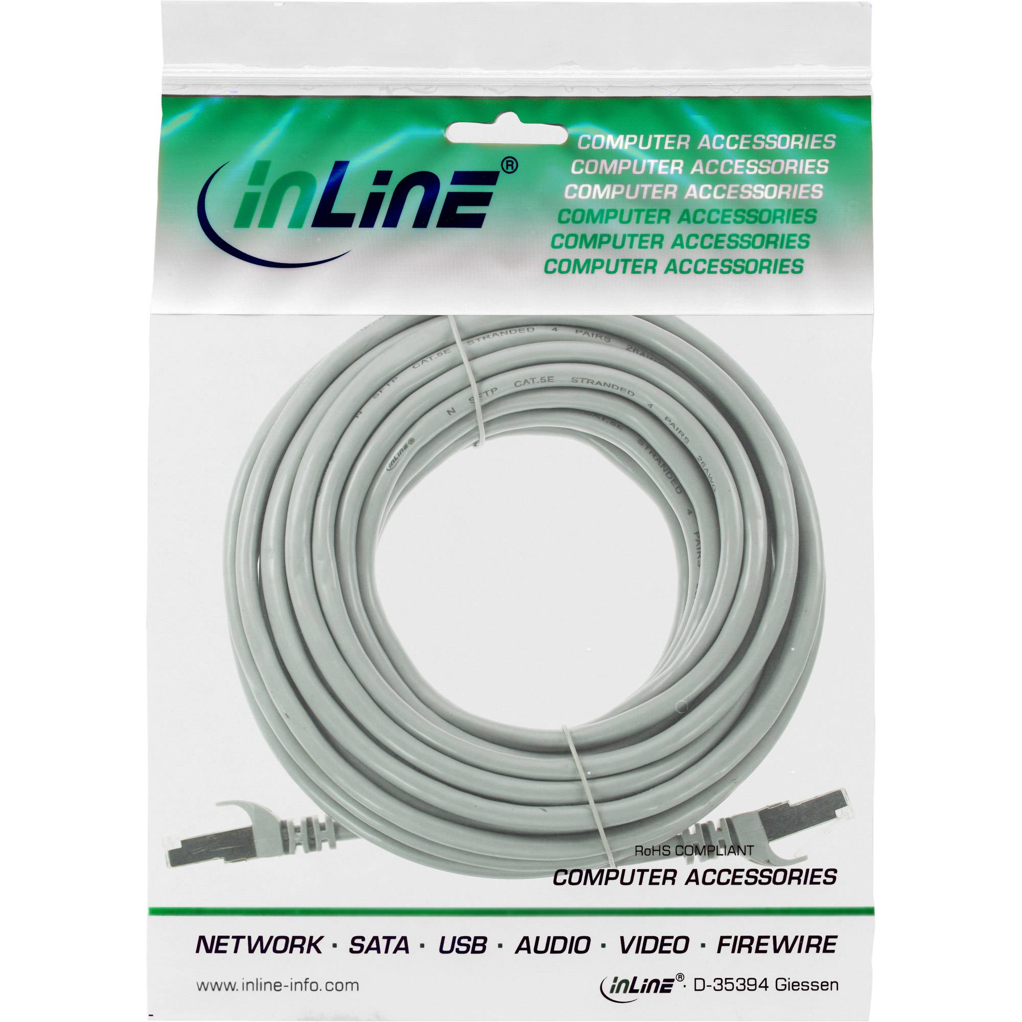 INLINE - Patchkabel - F/UTP - Cat.5e - grau - 50m