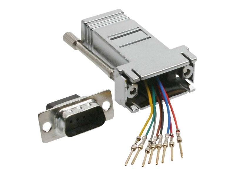 INLINE - Adapter - 9pol Sub D Stecker an RJ45 Buchse - metallisiert