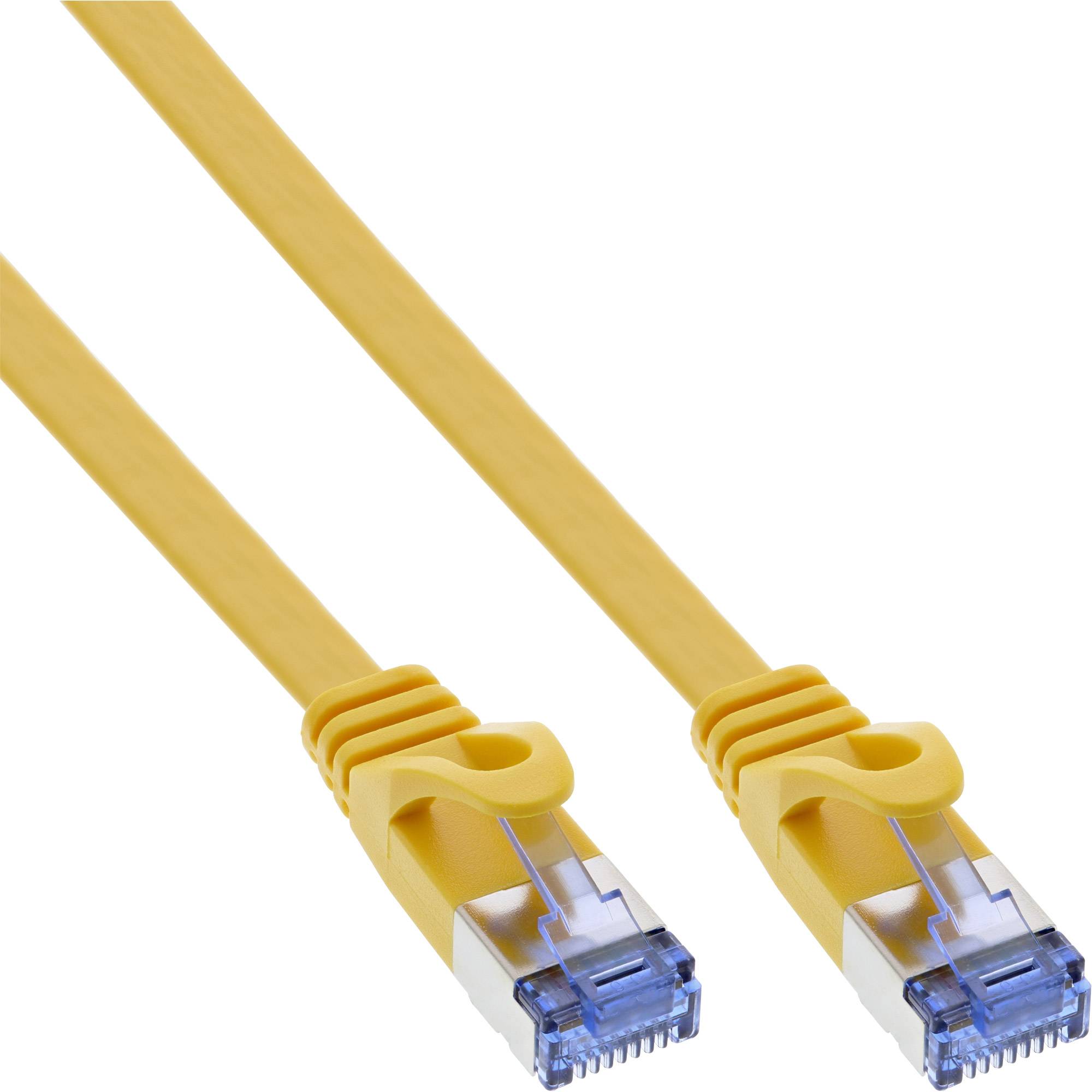 INLINE - Patchkabel flach - U/FTP - Cat.6A - gelb - 2m