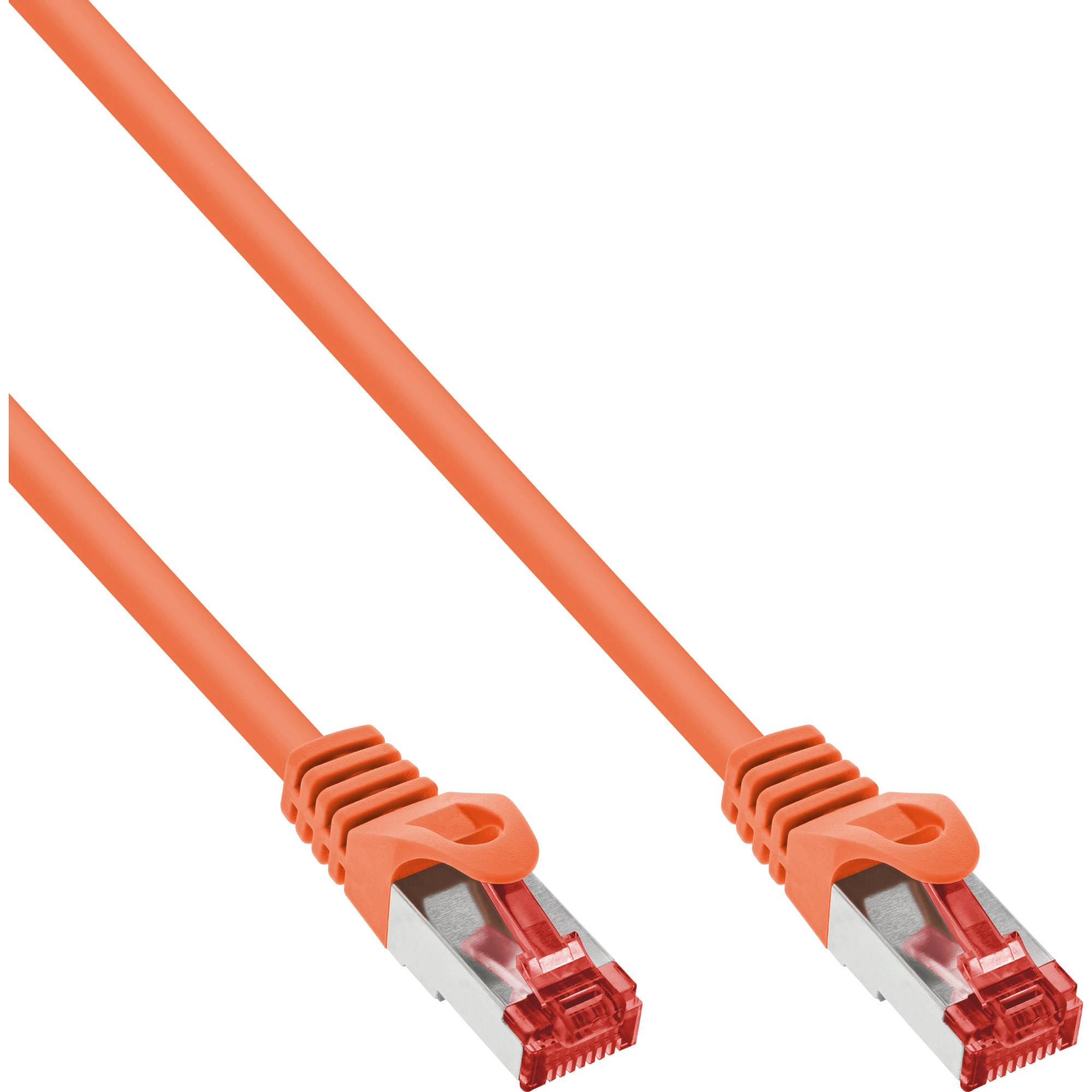 INLINE - Patchkabel - S/FTP (PiMf) - Cat.6 - 250MHz - PVC - Kupfer - orange - 3m