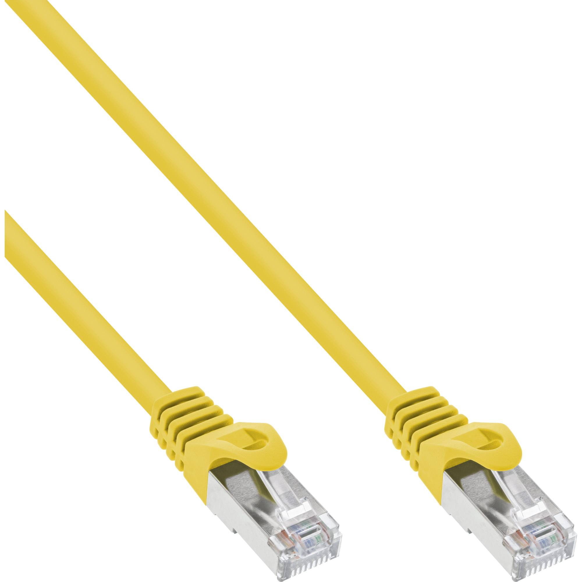 INLINE - Patchkabel - F/UTP - Cat.5e - gelb - 1m