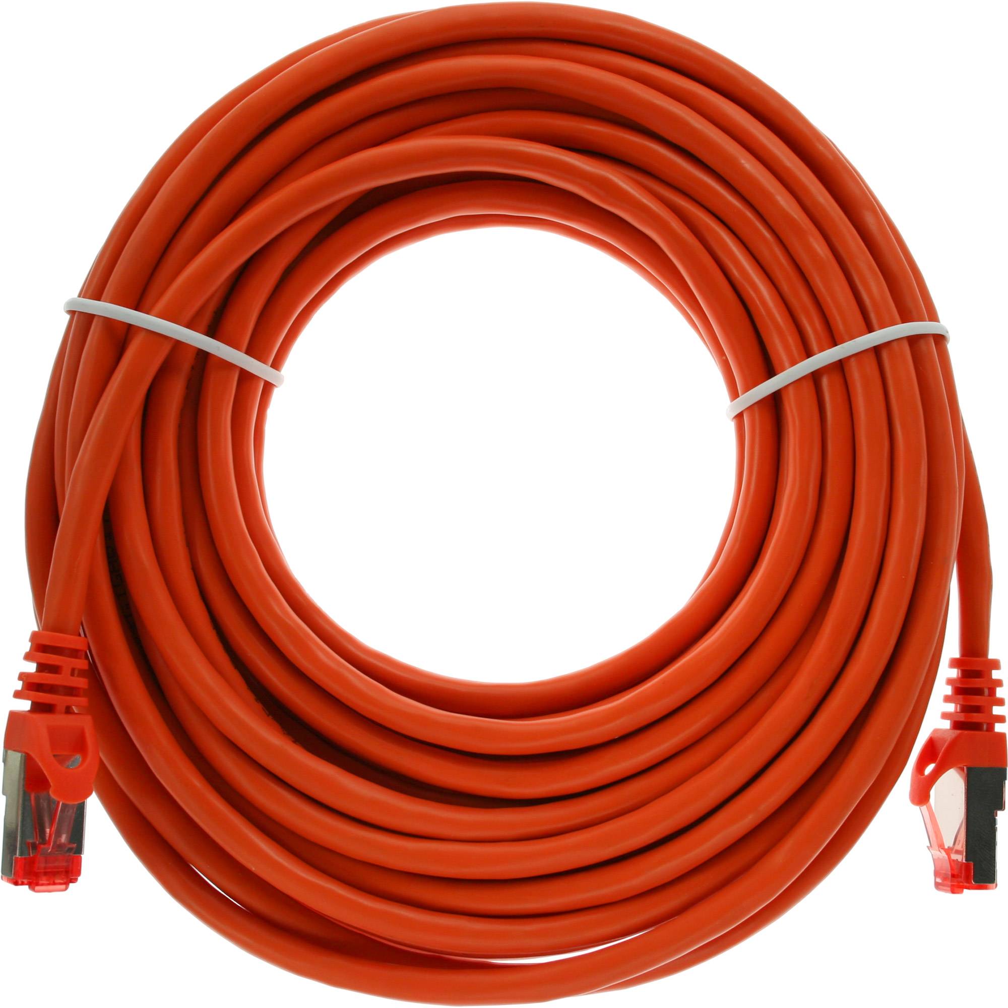 INLINE - Patchkabel - S/FTP (PiMf) - Cat.6 - 250MHz - PVC - Kupfer - orange - 20m
