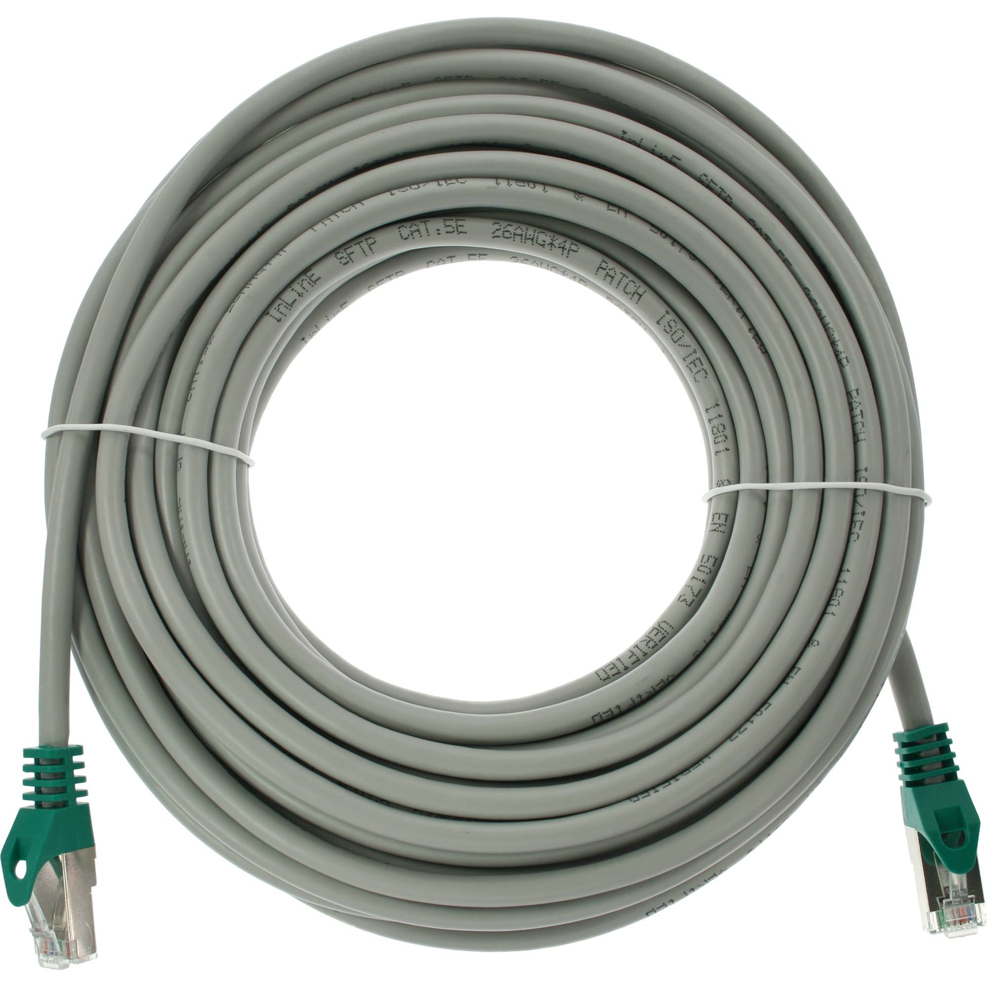 INLINE - Crossover Patchkabel - F/UTP - Cat.5e - grau - 10m