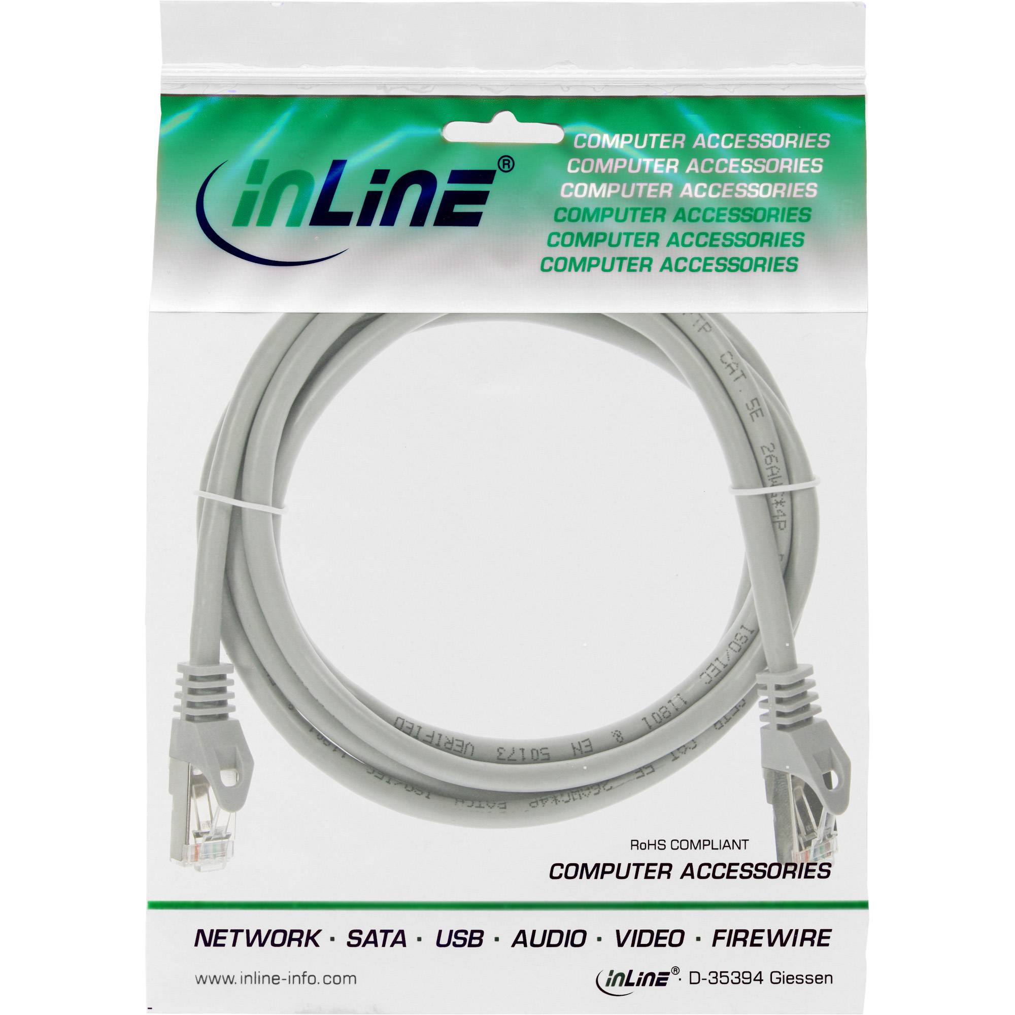 INLINE - Patchkabel - F/UTP - Cat.5e - grau - 2m