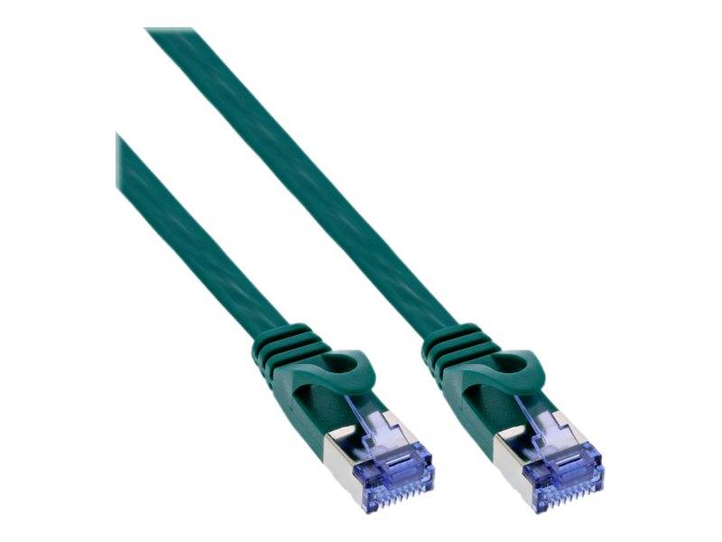 INLINE - Patchkabel flach - U/FTP - Cat.6A - grün - 5m
