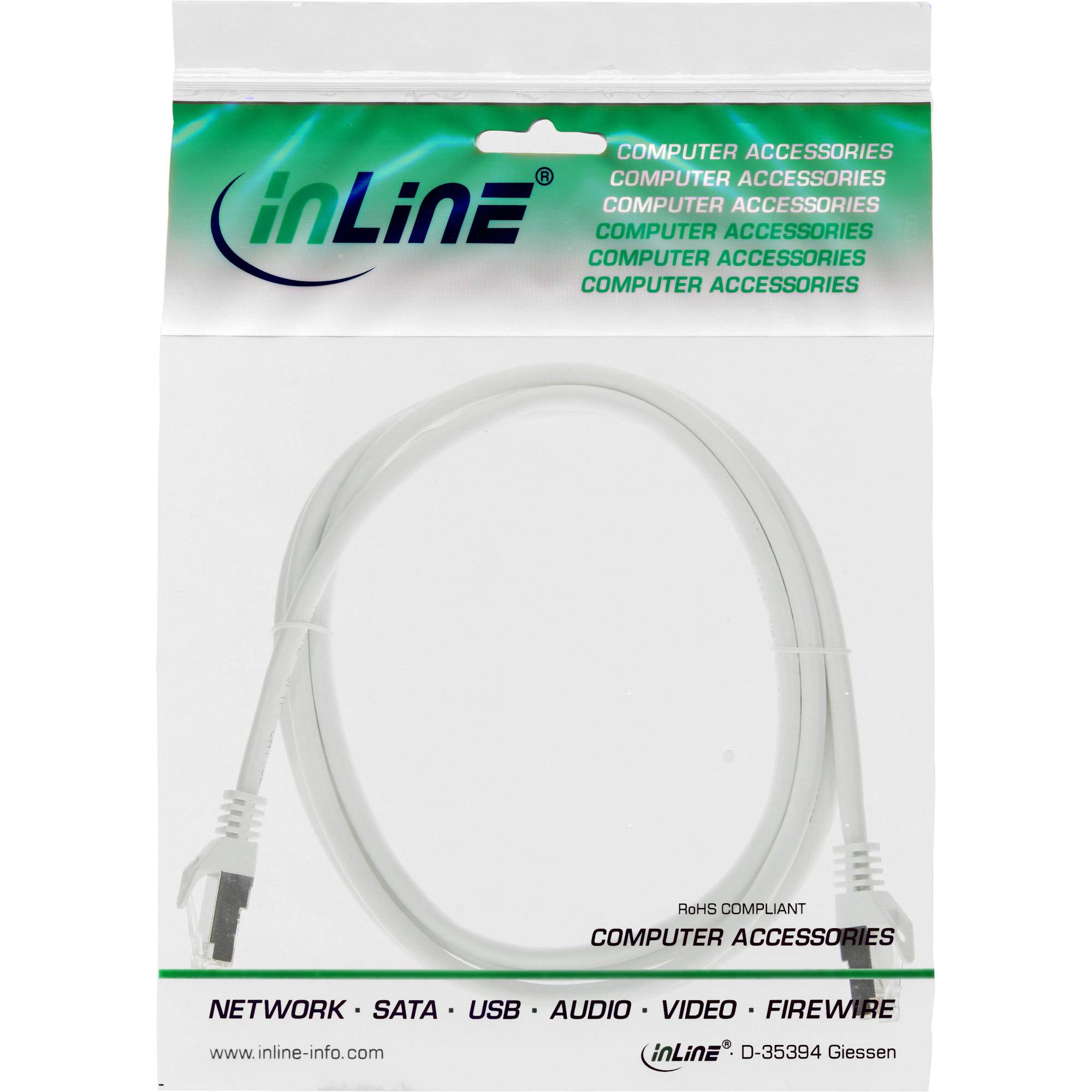 INLINE - Patchkabel - SF/UTP - Cat.5e - weiß - 2m