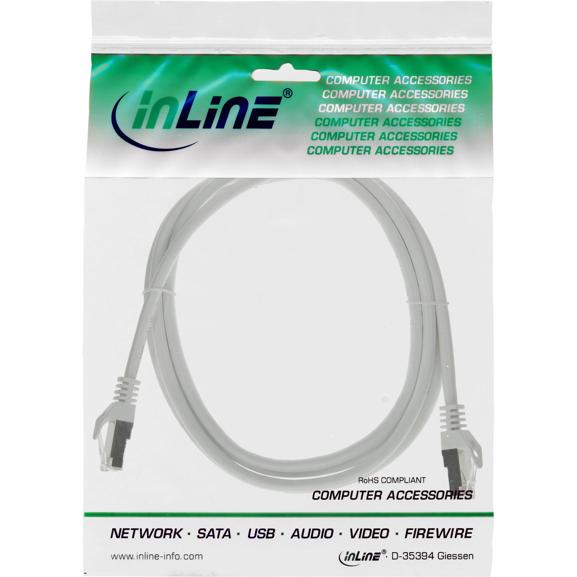 INLINE - Patchkabel - SF/UTP - Cat.5e - weiß - 2m