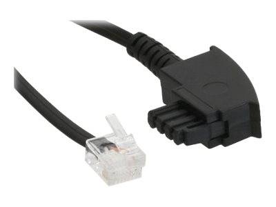 INLINE - TAE-F Kabel für DSL Splitter - TAE-F ST an Western 6/2 DEC ST - 15m