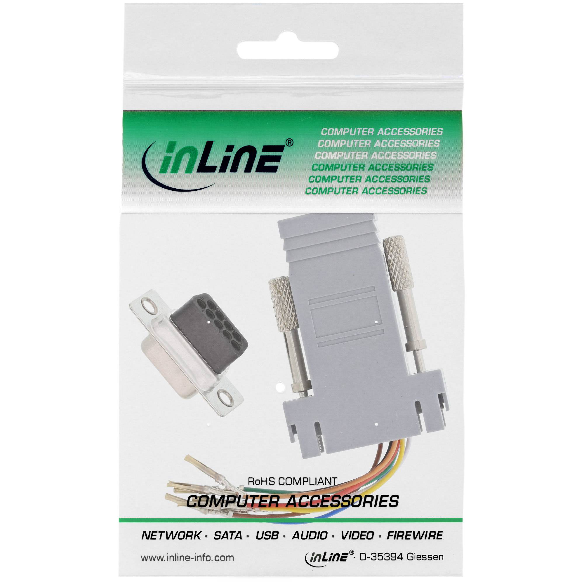 INLINE - Adapter - 9pol Sub D Buchse an RJ45 Buchse