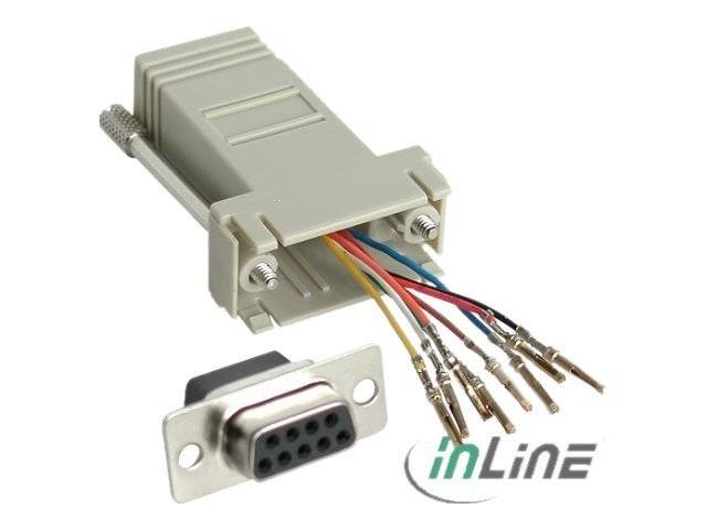 INLINE - Adapter - 9pol Sub D Buchse an RJ45 Buchse