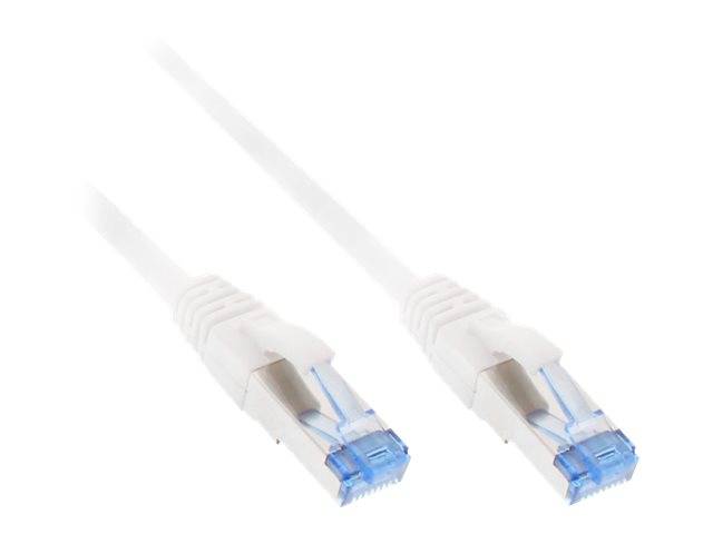 INLINE - Patchkabel - S/FTP (PiMf) - Cat.6A - halogenfrei - weiß - 20m