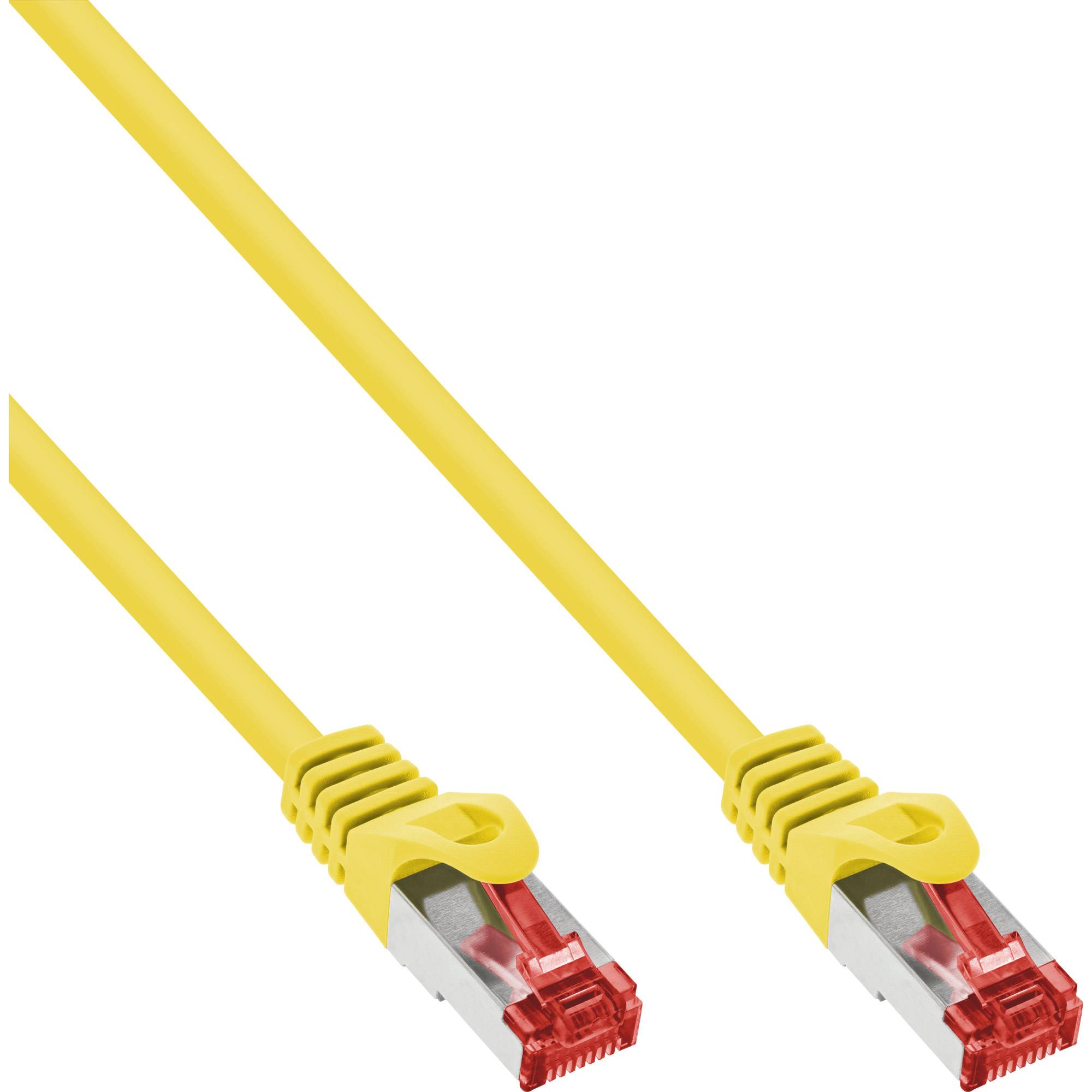 INLINE - Patchkabel - S/FTP (PiMf) - Cat.6 - 250MHz - PVC - Kupfer - gelb - 15m