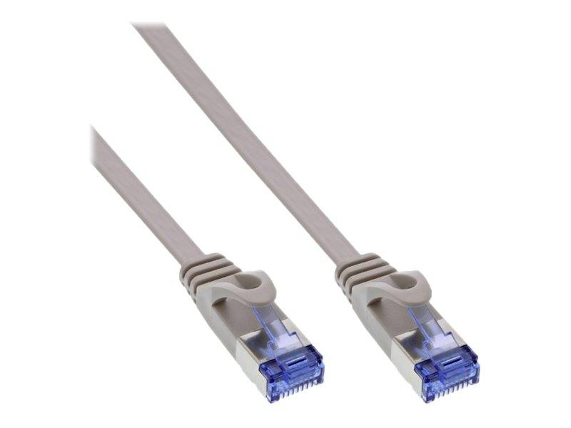 INLINE - Patchkabel flach - U/FTP - Cat.6A - grau - 5m