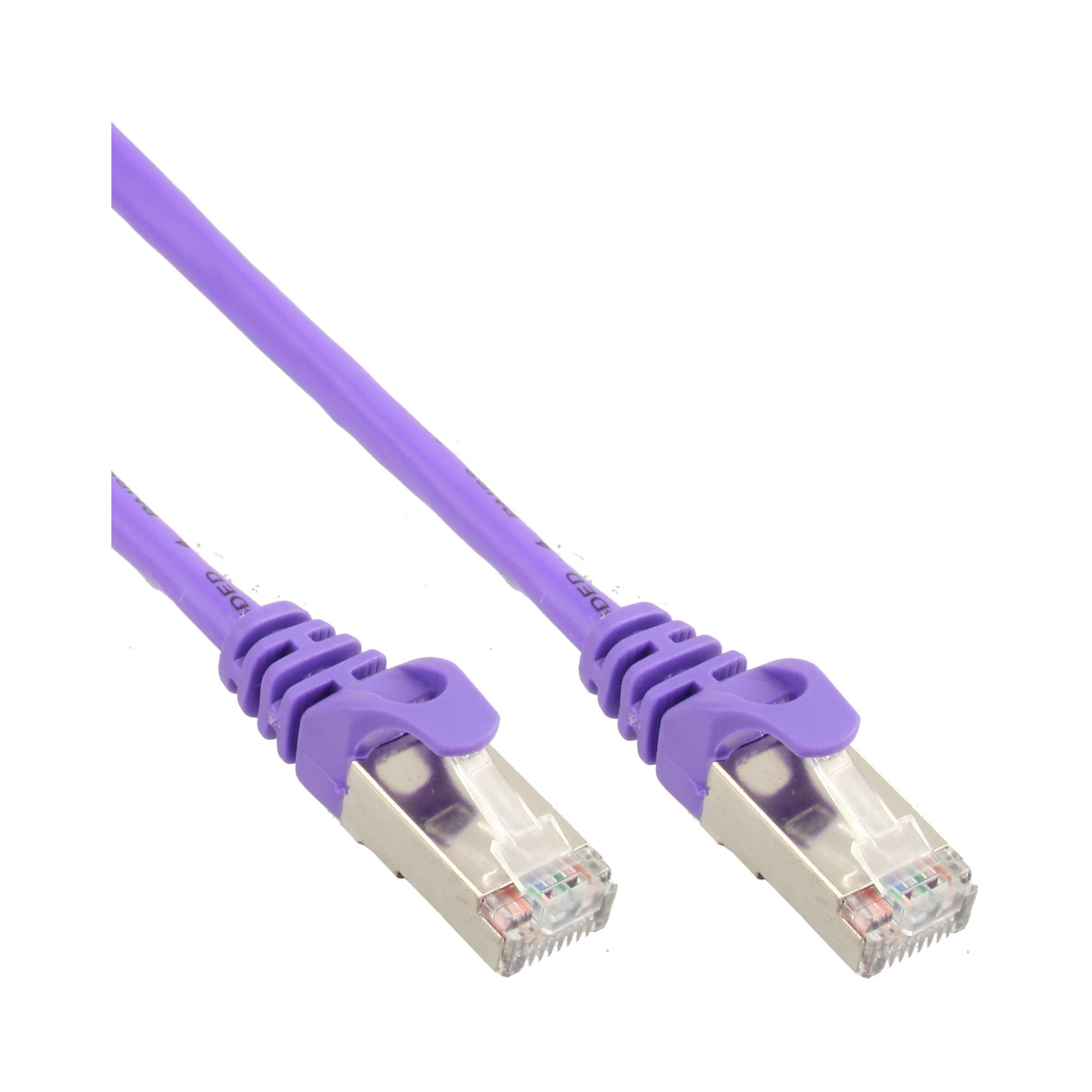 INLINE - Patchkabel - SF/UTP - Cat.5e - violett - 0,25m