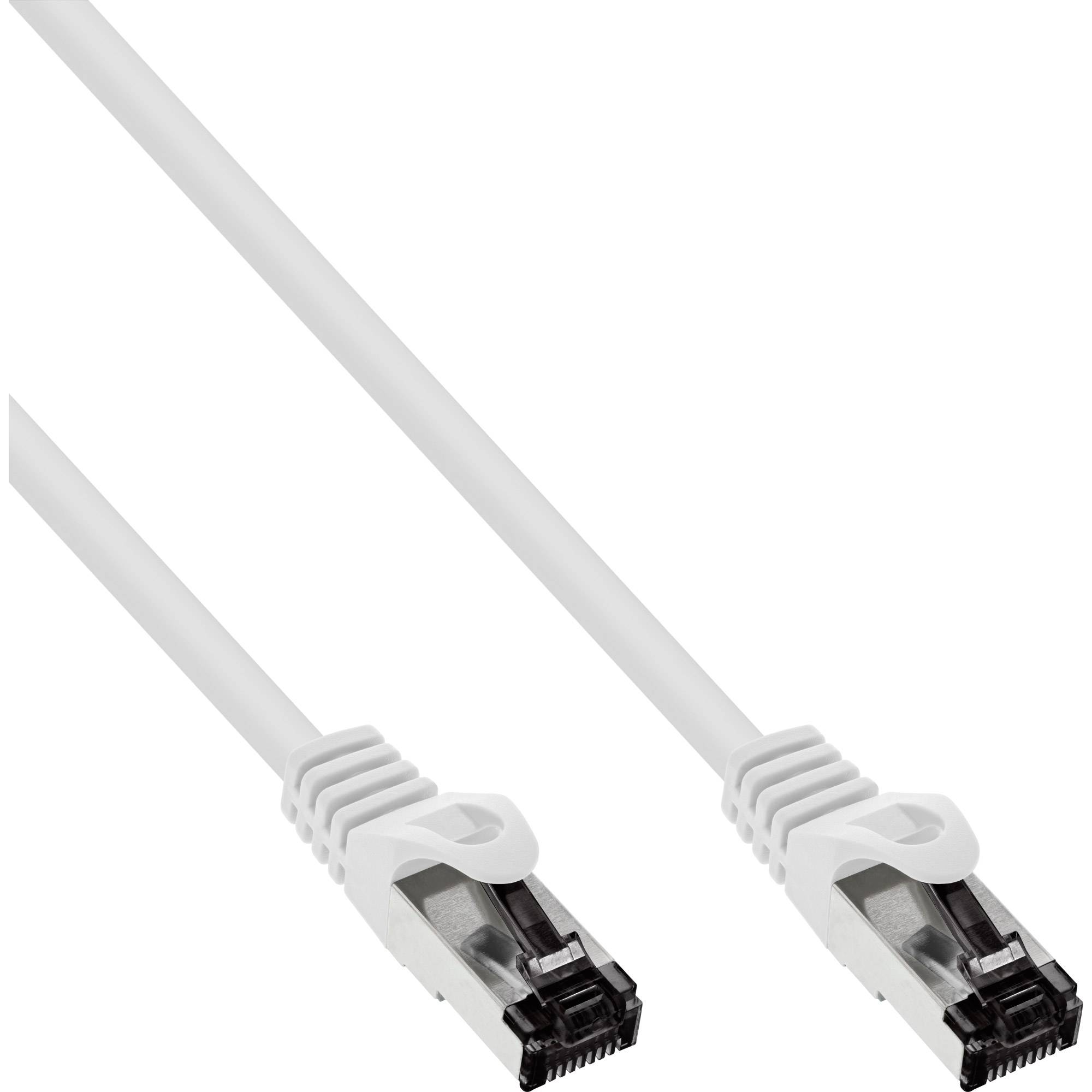 INLINE - Patchkabel - S/FTP (PiMf) - Cat.8.1 - 2000MHz - halogenfrei - weiß - 7,5m