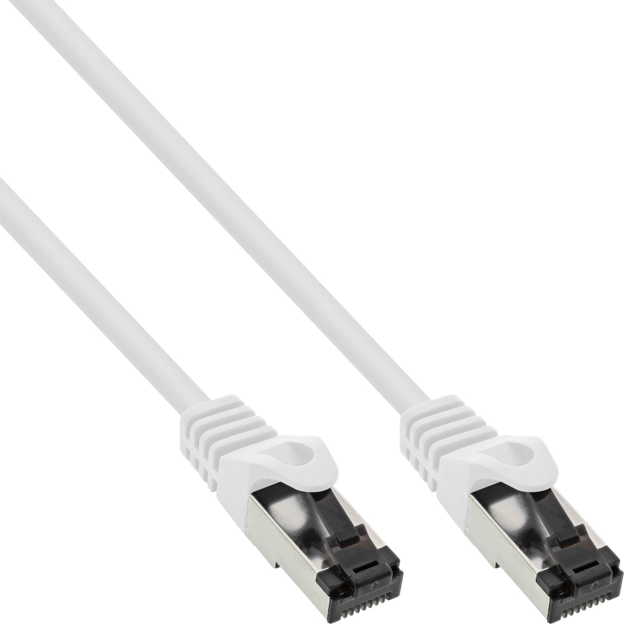 INLINE - Patchkabel - S/FTP (PiMf) - Cat.8.1 - 2000MHz - halogenfrei - weiß - 7,5m